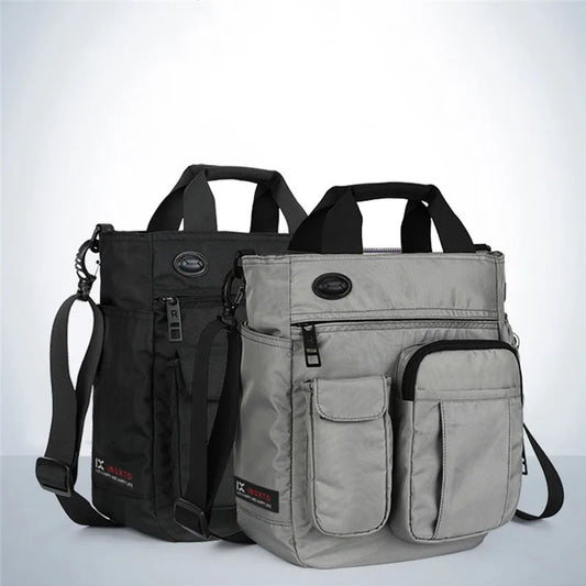 Multi Function Men's Shoulder Messenger Bag With Headphone Hole Waterproof Travel Handbag Large Capacity Storage Bags сумкаbolso