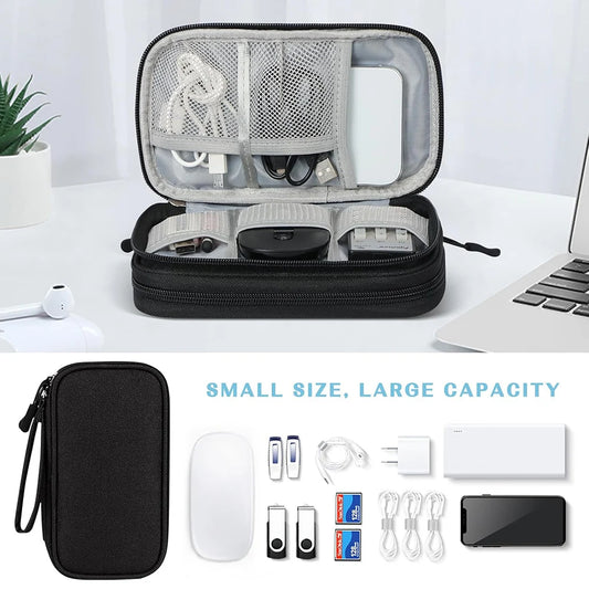 Portable Electronic Accessories Storage Bag Travel Handbag Accessories Protect Bag Cable Chargring Power bank Storage Box Bags