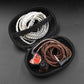 PU Leather Headphone Bags Accessories Universal Wired Earbuds Case Portable Square Shaped for BA10 AS10 ES4 KZ CAA iPhone Huawei