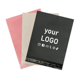50pcs Thickened Plastic Courier Bags Small Gift Shipping Envelopes Waterproof Garment Packaging Bags Custom Printed Logo
