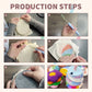 CHENISTORY 6Pcs Punch Needle Coasters Kit for Adults Funny Easy Art Punch Needle Embroidery Kit Christmas Gift Tufted Rug Pads