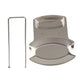 Stainless Steel Pan Pot Cover Stand Silver Color Soup Spoon Holder Drain Rack Stove Organizer Storage Kitchen Accessories