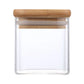 Glass Food Storage Containers With Wooden Lid Kitchen Snack Fruit Candy Nut Sundries Coffee Storage Organizer for Kitchen