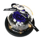 Gifts for Girls Eternal Flowers In Heart Glass Dome with Led Light Forever Preserved Rose Wedding Gift for Mom Women Girlfriend