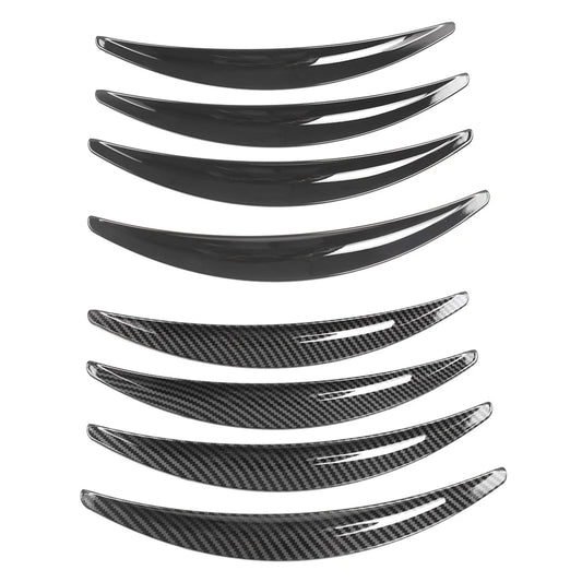 4 Pcs Carbon Fiber Black/Gloss Black Car Wheel Fender Flares Fit For Tesla Model 3 2017‑2022