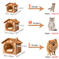 Foldable Pet House Removable Washable Cat House Puppy Cave Sofa Pet Bed House for Extra Small Dogs and Small and Medium Cats