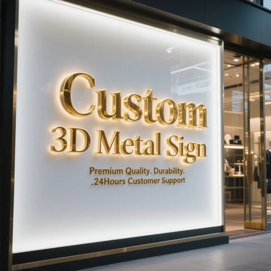 Custom Metal LED Luminous Letter Backlit Sign Illuminated Signage Advertising Door Head Company Waterproof Logo Home Decoration
