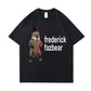 Frederick Fazbear The Fancy Bear Fnaf Tee Shirt Men Women Funny Meme Clothing T Shirt Pure Oversized Short Sleeve T-shirt