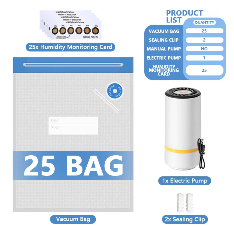 Filament Vacuum Storage Bags with Hand/Electric Pump, 3D Printer Accessories, for PLA ABS PETG Nylon TPU ASA Filament Keep Dry