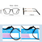 Square Blue Light Blocking Glasses Man And Women Black Oversized Optical Eyeglasses Vision Spectacles Big Frame Computer Eyewear