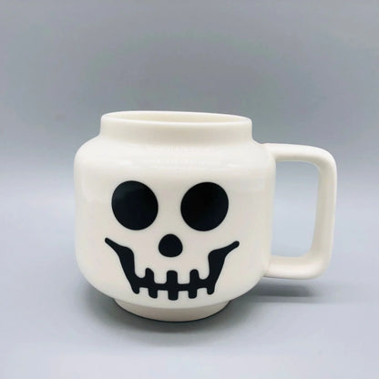Party Favor Gifts Cute Cartoon Mug for Coffee Milk Tea Ceramic Cup Drinkware with Creative Impish Expression Pattern