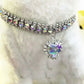 Pet Necklace Love Water Drop Water Diamond Cat Collar Dog Neck Jewelry Exquisite Cute Cat Gem Alloy Puppy Kitten Pet Supplies