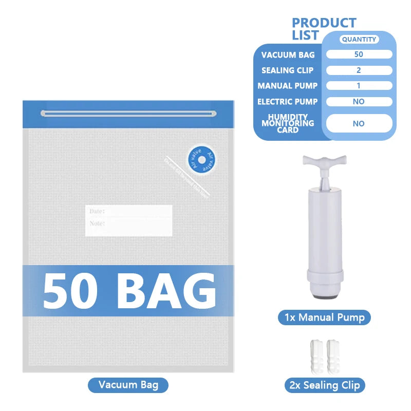 Filament Vacuum Storage Bags with Hand/Electric Pump, 3D Printer Accessories, for PLA ABS PETG Nylon TPU ASA Filament Keep Dry
