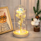 Rose Light Artificial Galaxy Rose Lamp with Butterfly and Colorful LED Rose Flowers In Glass Battery Powered Gifts for Wedding