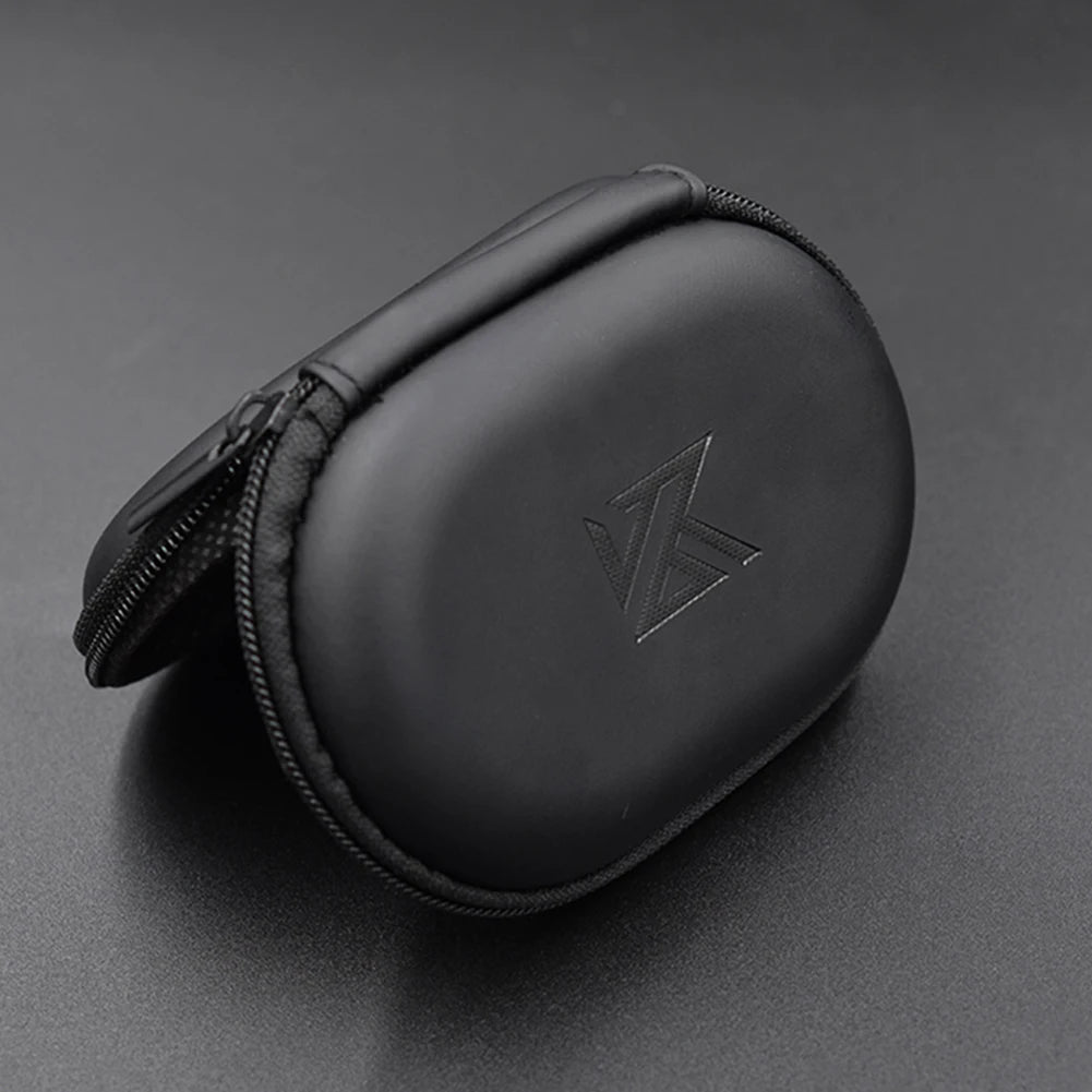 PU Leather Headphone Bags Accessories Universal Wired Earbuds Case Portable Square Shaped for BA10 AS10 ES4 KZ CAA iPhone Huawei