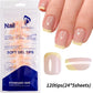 240/120Pcs Colorful French Short Square False Nails Full Cover Fake Nail Tip Extension Acrylic Wearable Ballerina Press on Nails