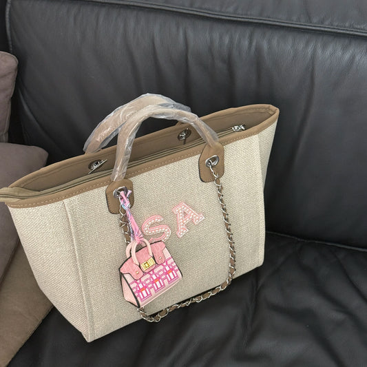 Personalized Pearl letters Handbag,Personalized Chain Bag Customized Name Birthday Gift Wedding Party Decoration Bride Gift
