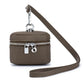 New Women's Genuine Leather Compact Halterneck Coin Purses Simple and Portable Makeup Storage Bag Mini Headphone Bags