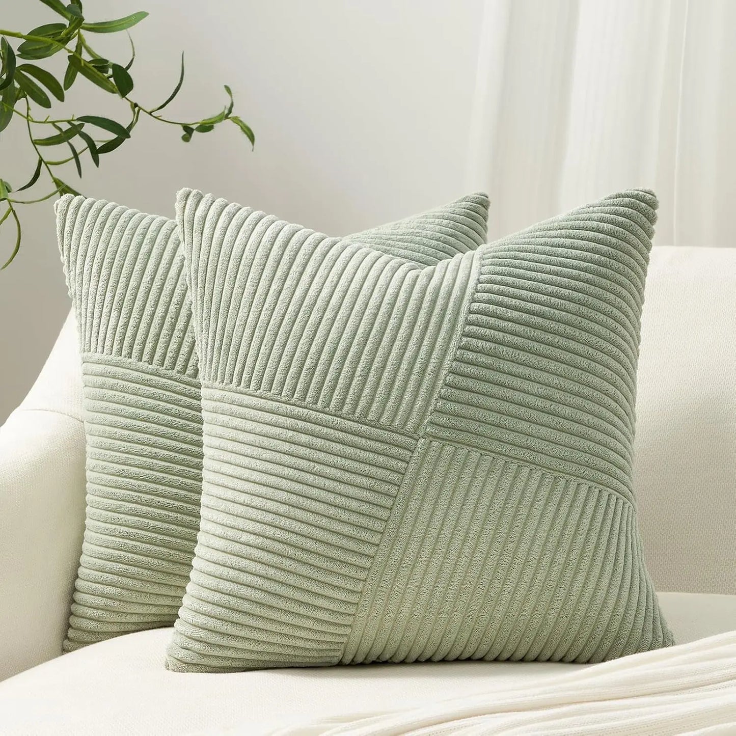 2025 New Spring Decorative Throw Pillow Covers Corduroy Boho Windmill Textured Cushion Cover 45x45CM Pillowcases Home Decor