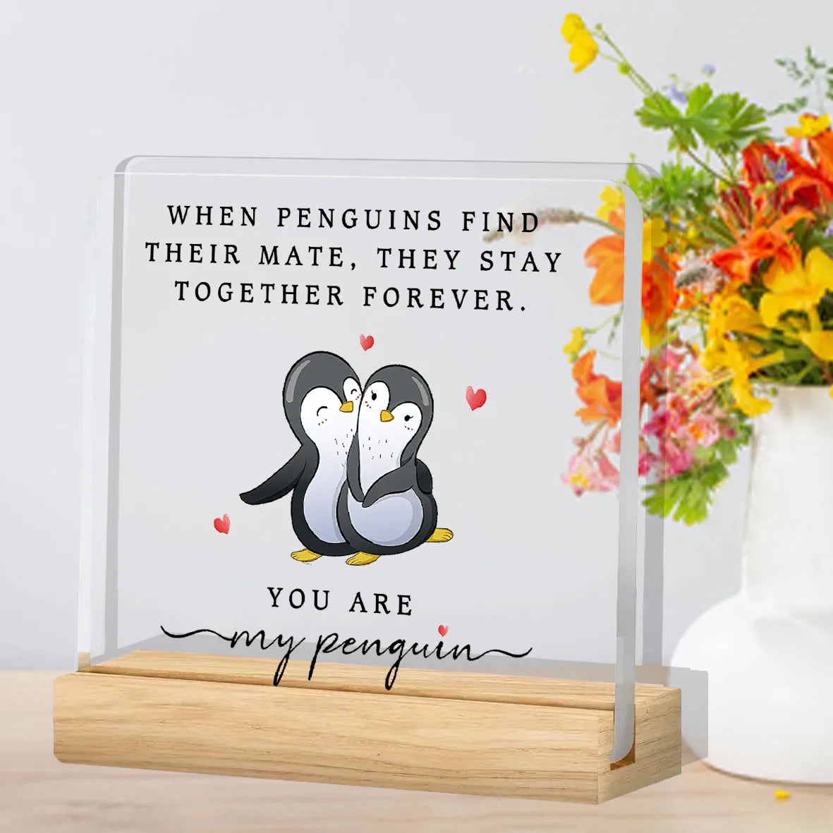 Gifts for Him, Her, Anniversary Romantic Gifts for Men or Women, I Love You Acrylic Plaque Gifts, Birthday Gifts for Girlfriend