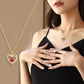 Charming Love Heart Pendant Necklace with Rose Gift Box - Perfect for Valentine's Day, Birthdays, Mother's Day & More Girlfriend