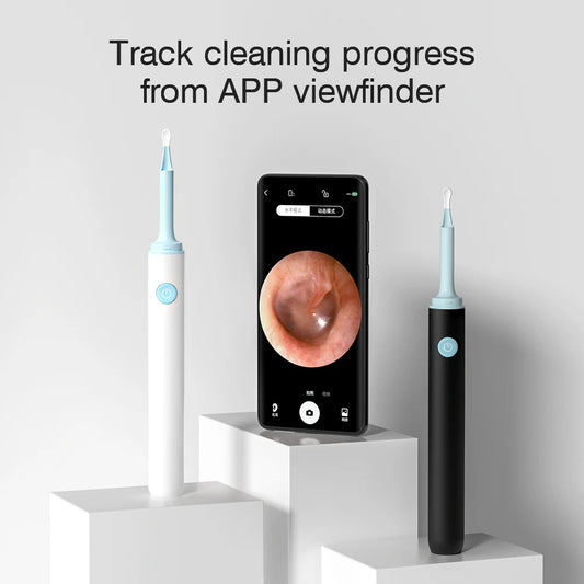 KERUI Smart Visual Ear Sticks Otoscope 5MP Endoscope Camera Wax Removal Tool Earpick Mini WIFI Camera Health Care Ear Cleaner