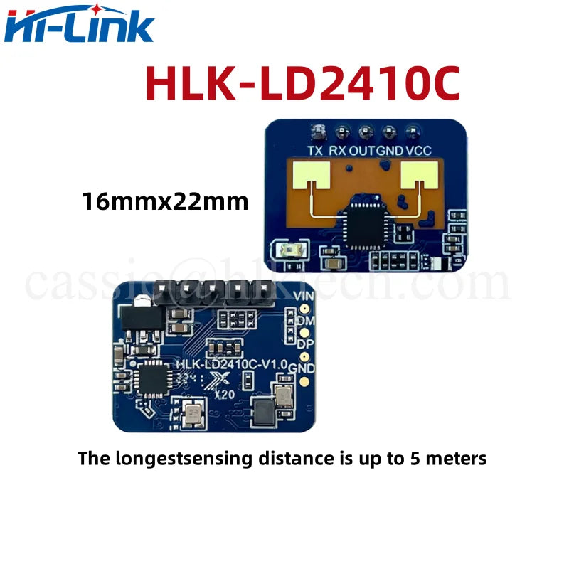 HiLink HLK-LD2410B LD2410C LD2420 LD2450 24Ghz Smart Human Presence Radar Module Multi-level intelligent parameter adjustment