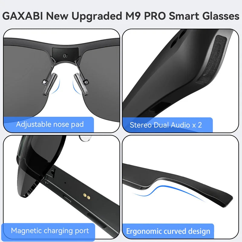 Xiaomi New Smart Bluetooth Color Changing Glasses M9 Pro Color Changing Uv And Blue Light Resistant Smart Sunglasses