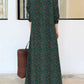 Bohemian Women Sundress Autumn Vintage Long Dress 2023 ZANZEA Lapel Floral Printed Long Sleeve Shirt Vestidos Robe Retro Kaftan