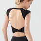 Sports Yoga Short Sleeve Fixed Chest Pad Sexy Backless Short Sports Quick-drying T-shirt Waist-retracting Slim and Fit Vest