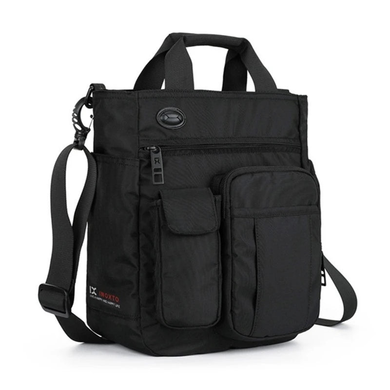 Multi Function Men's Shoulder Messenger Bag With Headphone Hole Waterproof Travel Handbag Large Capacity Storage Bags сумкаbolso