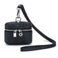 New Women's Genuine Leather Compact Halterneck Coin Purses Simple and Portable Makeup Storage Bag Mini Headphone Bags