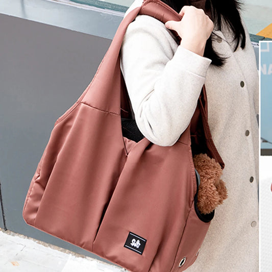Breathable Cat Carrier Bag Cats Transporter Bag Portable Puppy Shoulder Bags Travel Pet Carrier for Cat Dog Pets Handbag