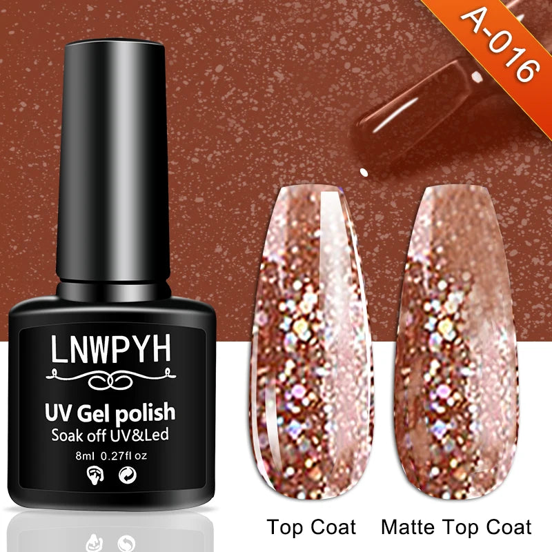 Nail Gel Polish 36 Color Gel Nail Polish Semi Permanent Gel Vernis Base Top Coat Nail Art Manicure Soak Off LED UV Gel Varnishes
