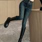 winter warm thick fleece woman's jeans with high waist jeans woman mom jeans women's jeans for women jean femme clothe black