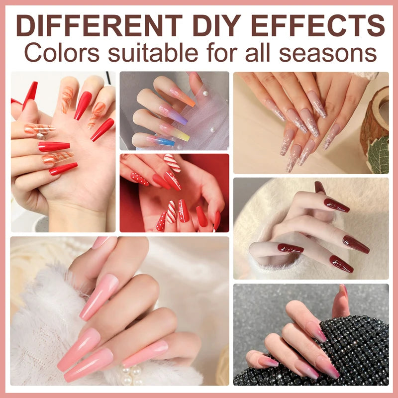 Nail Gel Polish 36 Color Gel Nail Polish Semi Permanent Gel Vernis Base Top Coat Nail Art Manicure Soak Off LED UV Gel Varnishes