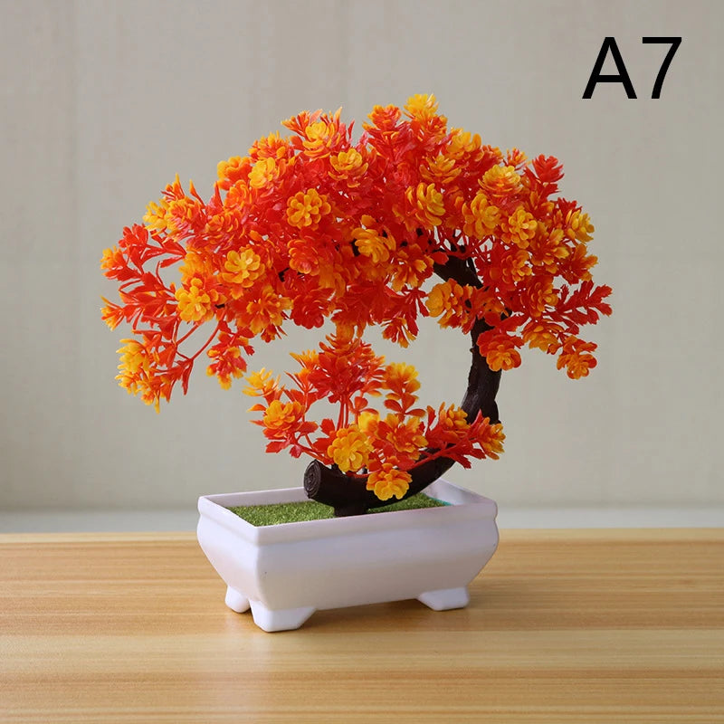 Simulation Fake Potted Bonsai Tree Artificial Plant Desk Ornament Artificial Plant Bonsai Small Tree Pot Home Decoration