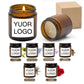 2.5oz/70g Custom Photo Scented Candle Gift-Personal Aromatherapy with Logo/Design Stickers-Birthday Wedding Corporate Present