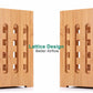 Square Hollow Grid Bamboo Containers Kitchen Utensil Storage Bucket Kitchen Storage Container Elegant Creative Gift Storage Box