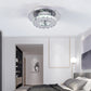 KOMORE Modern Small Crystal LED Ceiling Light, Square / Round for Office, Living Room, Bedroom, Kitchen, Hallway