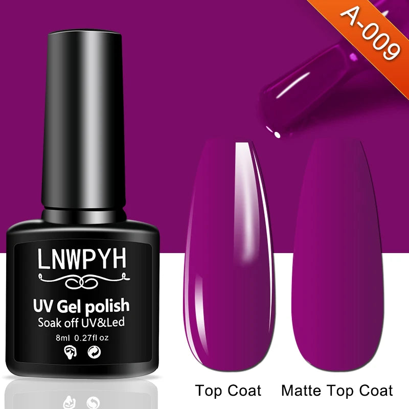 Nail Gel Polish 36 Color Gel Nail Polish Semi Permanent Gel Vernis Base Top Coat Nail Art Manicure Soak Off LED UV Gel Varnishes
