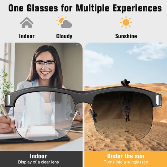 Xiaomi New Smart Bluetooth Color Changing Glasses M9 Pro Color Changing Uv And Blue Light Resistant Smart Sunglasses