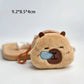 Kawaii Capybara Anime Plush Coin Purse Lovely Cartoon Round Bags Pendant Funny Mini Fashion Headphone Storage Bag