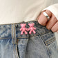 Cute Bear Jeans Buckles Jeans Pants Waistline Reduction Adjustable Metal Buckle Skirt Jeans Tools Trousers Accessories