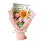 Artificial Flower Crochet Bouquet Handmade Anniversary Sunflower Daisy Bouquet Mothers Day Birthday Gift Eternal Flower