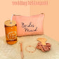 Bridesmaid Proposal Wedding Gifts Set Maid of Honor Gifts Bridal Shower 16oz Glass Cups Cosmetic Makeup Bags