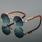 Luxury Retro Oval Metal Sunglasses for Women Men Luxury Fashion Brand Female Sun Glasses Punk Unisex Stylish Shades UV400