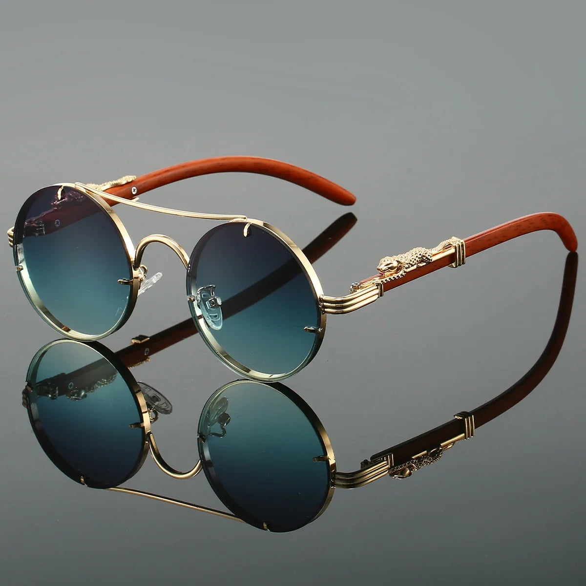 Luxury Retro Oval Metal Sunglasses for Women Men Luxury Fashion Brand Female Sun Glasses Punk Unisex Stylish Shades UV400