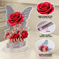 A gift for mom: An eternal souvenir, an acrylic display stand decorated with roses and butterflies. A beautiful gift