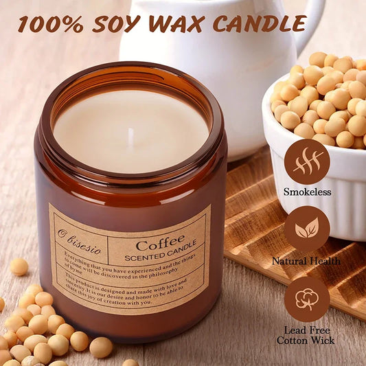 2.5oz/70g Custom Photo Scented Candle Gift-Personal Aromatherapy with Logo/Design Stickers-Birthday Wedding Corporate Present